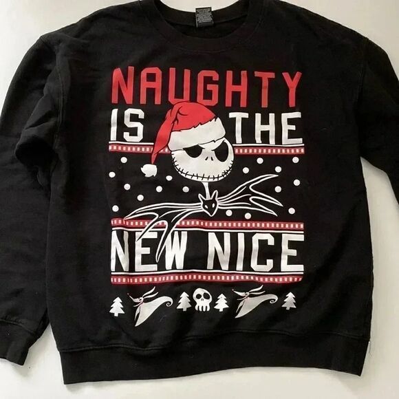 Naughty Is The New Nice - Nightmare Before Christmas Sweater - Picture 1 of 6